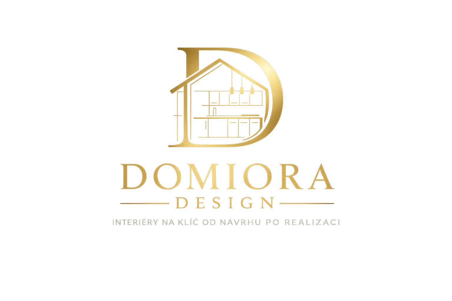 Domiora Design - logo showroomu kuchyní a interiérů Brno